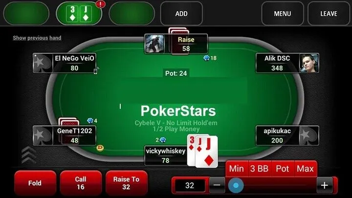 Quan sát hành vi khi cược thường thấy ở đối thủ