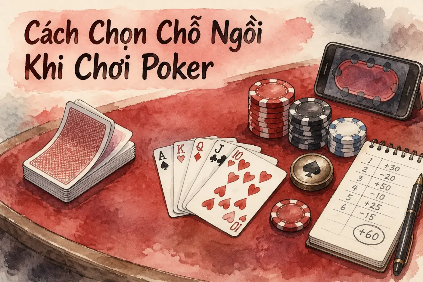 Cách chọn chỗ ngồi khi chơi poker hợp phong thuỷ dễ dàng