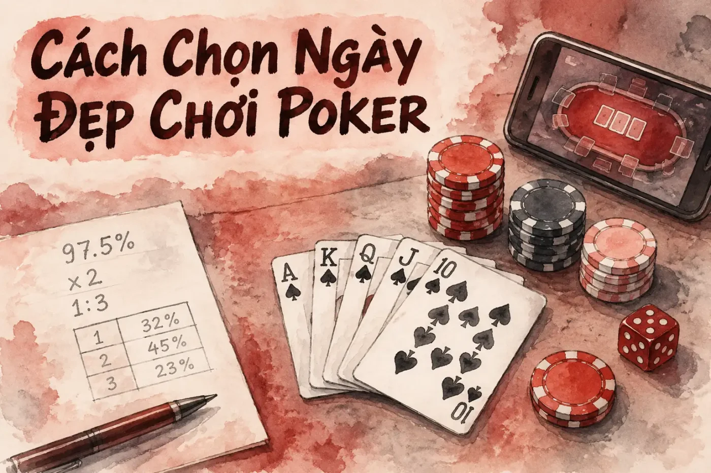 Cách chọn ngày đẹp chơi Poker để gặp may mắn, rinh thưởng