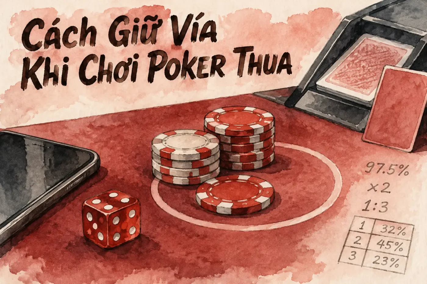 Cách giữ vía khi chơi poker thua liên tục, tăng may mắn