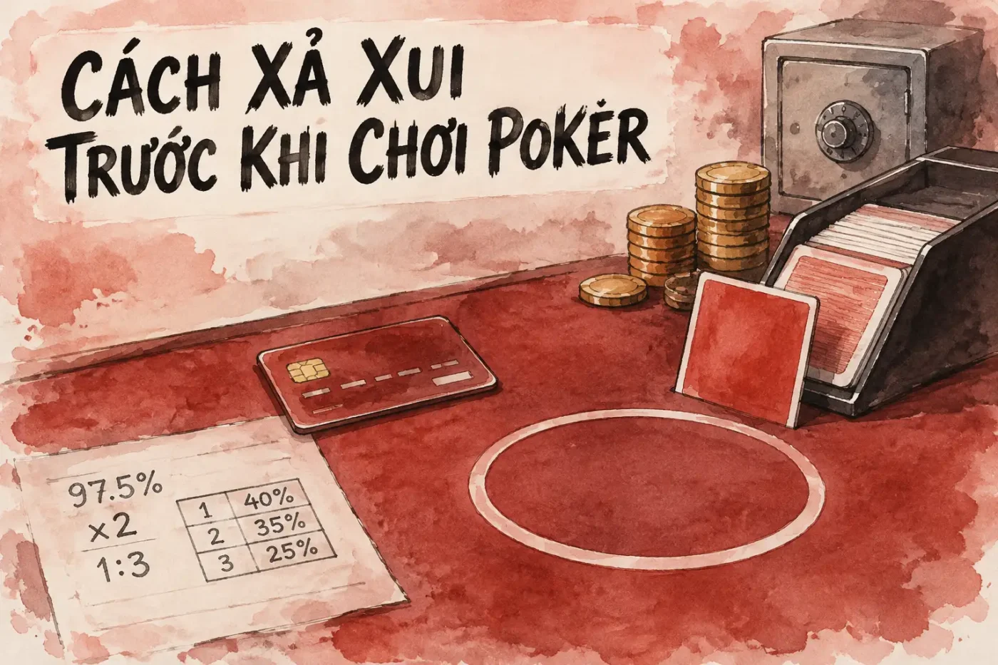 Cách xả xui trước khi chơi poker đơn giản, chuẩn xác