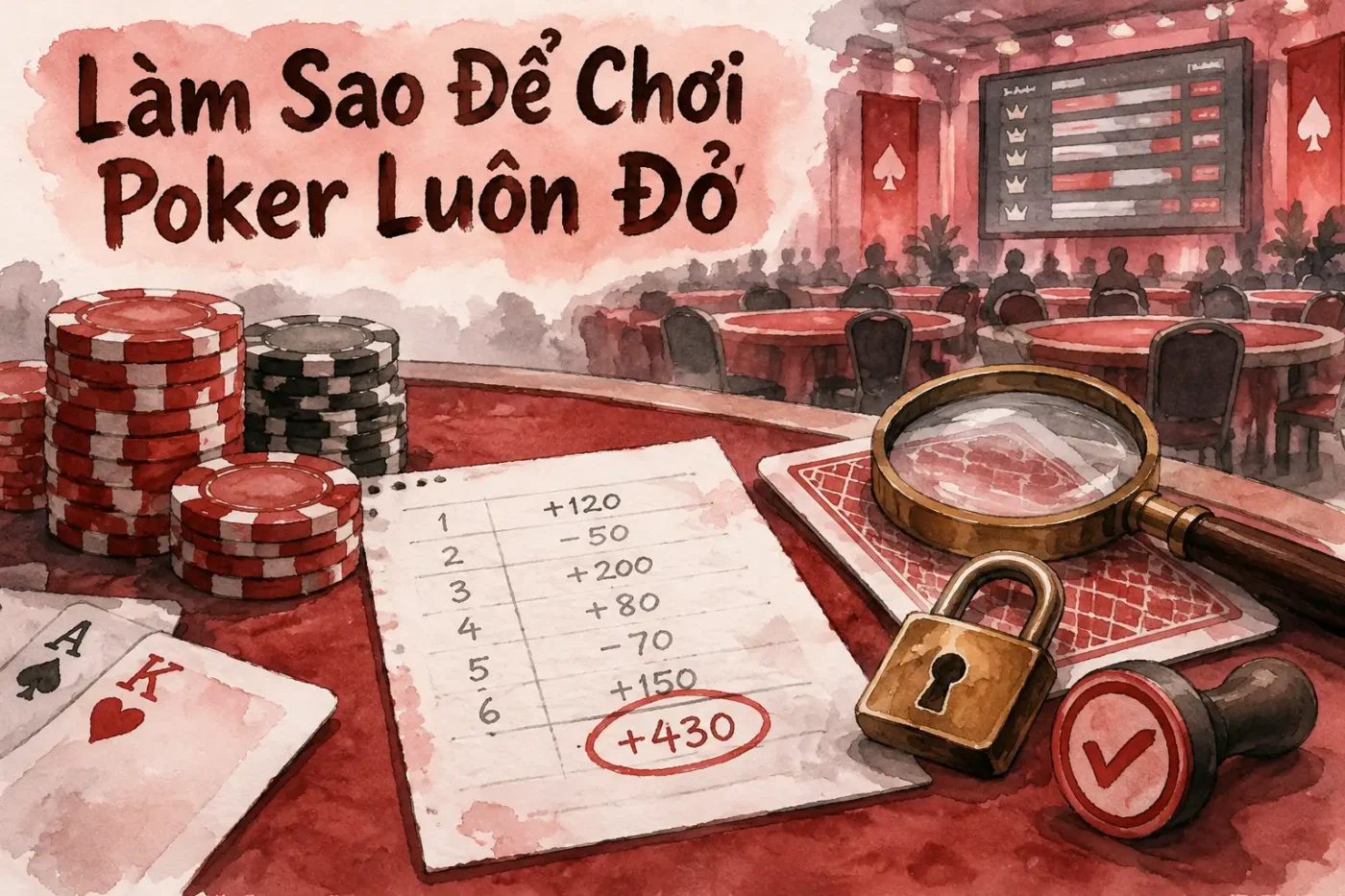 Làm sao để chơi poker luôn đỏ bài