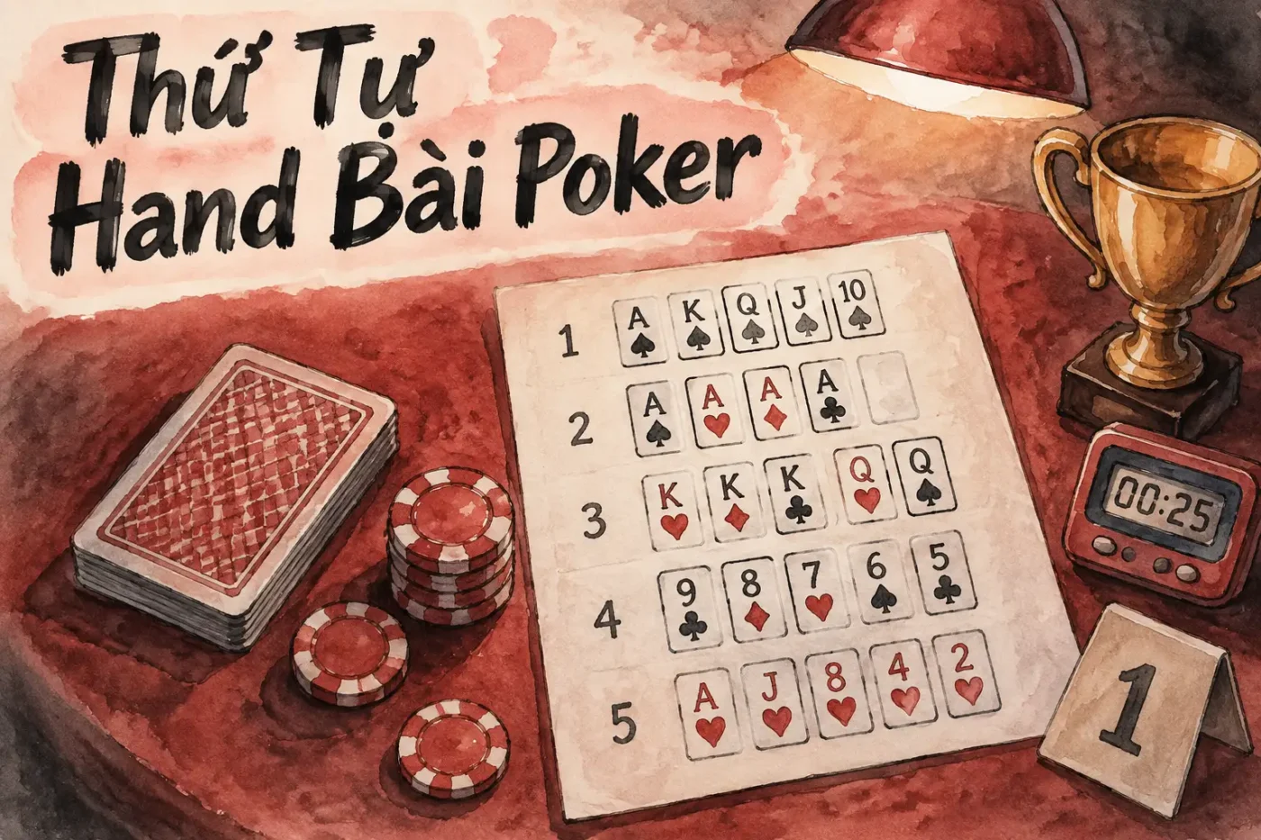 Thứ Tự Hand Bài Poker